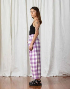 Ali GoldenElastic Pant - Lilac -CYNTHIA ROWLEY Sales Store Ali Golden Elastic Pant Lilac 20230222093709 1