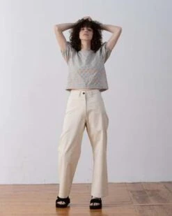 Ali GoldenPuff Sleeve Top - Lilac Plaid -CYNTHIA ROWLEY Sales Store Ali Golden Puff Sleeve Top Lilac Plaid 20220722081134