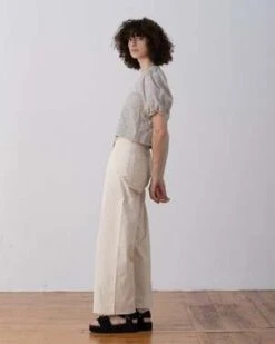 Ali GoldenPuff Sleeve Top - Lilac Plaid -CYNTHIA ROWLEY Sales Store Ali Golden Puff Sleeve Top Lilac Plaid 20220722081135