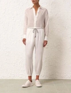 Zoe ZOËAlight Relaxed Shirt - Ivory -CYNTHIA ROWLEY Sales Store Alight Relaxed Shirt in Ivory 20231031211649