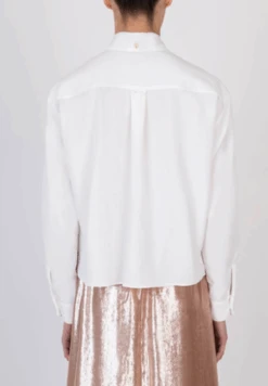 AlysiPaillette Placket Blouse - Bianco -CYNTHIA ROWLEY Sales Store Alysi Paillette Placket Blouse Bianco 20231027044621 2