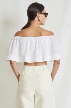 Apiece ApartAmora Ruffle Top - Crema -CYNTHIA ROWLEY Sales Store Apiece Apart Amora Ruffle Top Crema 20230831014443