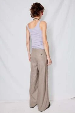 AssemblyHoundstooth Suiting Full Pant - Neutrals -CYNTHIA ROWLEY Sales Store Assembly Houndstooth Suiting Full Pant Neutrals 20230928200357