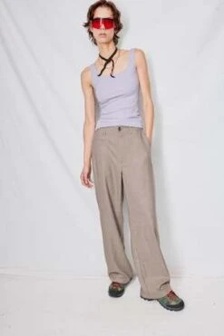 AssemblyHoundstooth Suiting Full Pant - Neutrals -CYNTHIA ROWLEY Sales Store Assembly Houndstooth Suiting Full Pant Neutrals 20230928200358