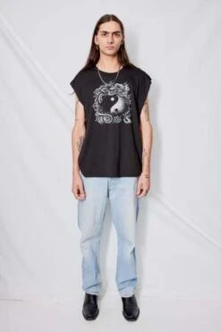 AssemblyYin Yang Muscle Tee - Black -CYNTHIA ROWLEY Sales Store Assembly Yin Yang Muscle Tee Black 20230627202140 1