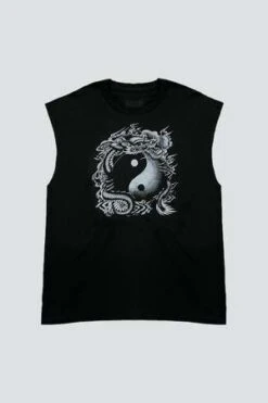 AssemblyYin Yang Muscle Tee - Black -CYNTHIA ROWLEY Sales Store Assembly Yin Yang Muscle Tee Black 20230627202143