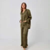 BATSHEVAPajama Set - Olive -CYNTHIA ROWLEY Sales Store BATSHEVA Pajama Set Olive 20221114202620