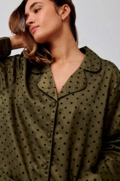 BATSHEVAPajama Set - Olive -CYNTHIA ROWLEY Sales Store BATSHEVA Pajama Set Olive 20221114202624