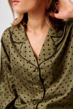 BATSHEVAPajama Set - Olive -CYNTHIA ROWLEY Sales Store BATSHEVA Pajama Set Olive 20221114202625