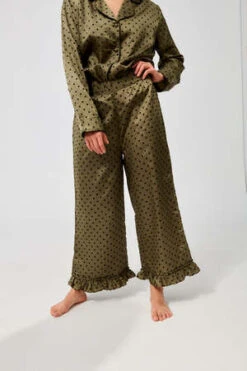 BATSHEVAPajama Set - Olive -CYNTHIA ROWLEY Sales Store BATSHEVA Pajama Set Olive 20221114202627 1