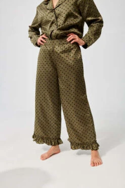 BATSHEVAPajama Set - Olive -CYNTHIA ROWLEY Sales Store BATSHEVA Pajama Set Olive 20221114202627