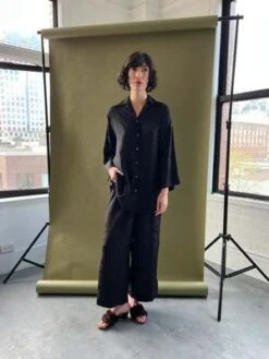 Bronze AgePantalon Onsen - Starlight Floral Noir -CYNTHIA ROWLEY Sales Store BRONZE AGE PANTALON ONSEN STARLIGHT FLORAL NOIR AH23 20230929183510 1