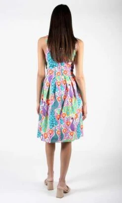 Birds Of North AmericaReedbird Dress - Peacocks -CYNTHIA ROWLEY Sales Store Birds of North America Reedbird Dress Peacocks 20230221122826 1