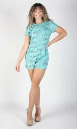 Birds Of North AmericaTeeter Bob Romper - Tea Party Tumble