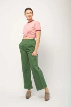 Atelier DelphineAtelier Delphine Bishti Pant - Vineyard Green/Antique White -CYNTHIA ROWLEY Sales Store Bishti Pant 20230412134827 2
