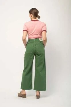 Atelier DelphineAtelier Delphine Bishti Pant - Vineyard Green/Antique White -CYNTHIA ROWLEY Sales Store Bishti Pant 20230412134828 1