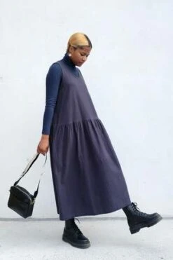 Black CraneTank Dress FW - Dark Navy -CYNTHIA ROWLEY Sales Store Black Crane Tank Dress FW Dark Navy 20230906202741