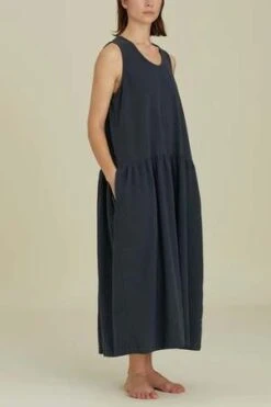 Black CraneTank Dress FW - Dark Navy -CYNTHIA ROWLEY Sales Store Black Crane Tank Dress FW Dark Navy 20230906202743 1