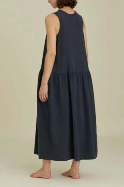 Black CraneTank Dress FW - Dark Navy -CYNTHIA ROWLEY Sales Store Black Crane Tank Dress FW Dark Navy 20230906202744