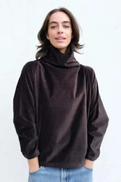 Black CraneVelveteen Tube Top - Sumi Black -CYNTHIA ROWLEY Sales Store Black Crane Velveteen Tube Top Sumi Black 20231025203212