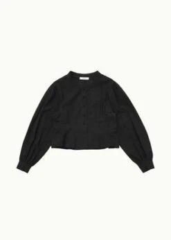 AMOMENTOLace Trim Shirt - Black -CYNTHIA ROWLEY Sales Store Black Lace Trim Shirt 20231017144458 2