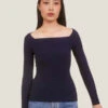 Giu GiuSapphire NONNA Florentine Top - Blue -CYNTHIA ROWLEY Sales Store Blue Sapphire NONNA Florentine Top 20220916201340