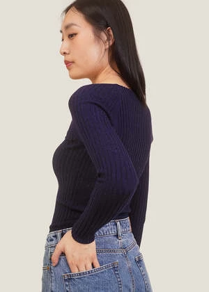 Giu GiuSapphire NONNA Florentine Top - Blue 5 Giu GiuSapphire NONNA Florentine Top - Blue - Image 5