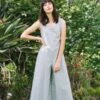 MyrtleBlythe Jumpsuit - Sage -CYNTHIA ROWLEY Sales Store Blythe Jumpsuit Sage 20210606162459