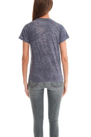 Blue&CreamBowery Burnout Tee - Blue 3 Blue&CreamBowery Burnout Tee - Blue - Image 3