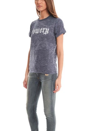 Blue&CreamBowery Burnout Tee - Blue 2 Blue&CreamBowery Burnout Tee - Blue - Image 2