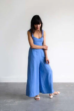 WaltzBralette Jumpsuit - Azure