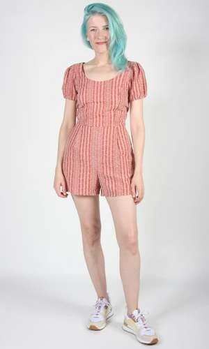 Birds Of North AmericaBufflehead Romper - Cinnamon Eyelet 3 Birds Of North AmericaBufflehead Romper - Cinnamon Eyelet - Image 3