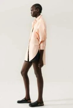 Silk LaundryCotton Silk Round Shirt - Daybreak -CYNTHIA ROWLEY Sales Store COTTON SILK ROUND SHIRT DAYBREAK 20231011071553 2