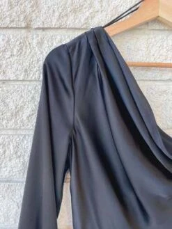 SimkhaiCameron One Shoulder Mini Dress - Black -CYNTHIA ROWLEY Sales Store Cameron One Shoulder Mini Dress 20231017212946 1