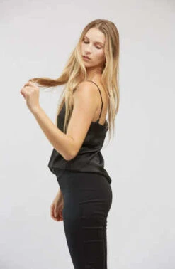 TextilehausCamisole - Black -CYNTHIA ROWLEY Sales Store Camisole Black 20190731180426 1