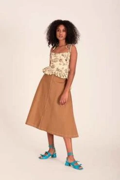 Eliza FaulknerCandy Corset Brown Toile De Jouy -CYNTHIA ROWLEY Sales Store Candy Corset Brown Toile De Jouy 20230223200338