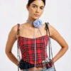 Eliza FaulknerCandy Corset - Red Plaid Combo 10 Eliza FaulknerCandy Corset - Red Plaid Combo -CYNTHIA ROWLEY Sales Store Candy Corset Red Plaid Combo 20231102023446