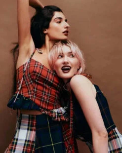 CYNTHIA ROWLEY Sales Store -CYNTHIA ROWLEY Sales Store Candy Corset Red Plaid Combo 20231102023447