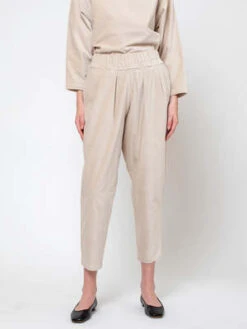 Black CraneCarpenter Pants - Ivory -CYNTHIA ROWLEY Sales Store Carpenter Pants Ivory 20231005203055 1