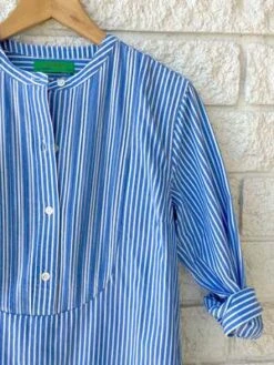 Clare V.Le Tux Dress - Blue/Cream Yarn Dye Stripe -CYNTHIA ROWLEY Sales Store Clare V Le Tux Dress Blue Cream Yarn Dye Stripe 20230829021939