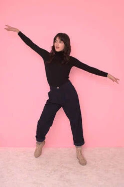 L.F.MarkeyClassic Slack - Navy -CYNTHIA ROWLEY Sales Store Classic Slack Navy 20231017010809 2