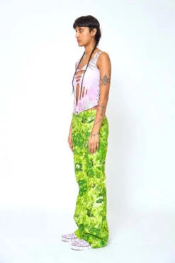 Collina StradaPuddle Flare Pants - Green Sistine -CYNTHIA ROWLEY Sales Store Collina Strada Puddle Flare Pants Green Sistine 20220907185313 2