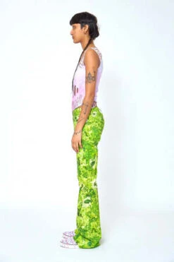 Collina StradaPuddle Flare Pants - Green Sistine -CYNTHIA ROWLEY Sales Store Collina Strada Puddle Flare Pants Green Sistine 20220907185314 1