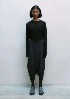 CorderaCotton Knit Pants - Anthracite