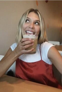 Merritt CharlesCorinne Silk Camisole - Burnt Orange