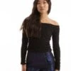GanniCotton Poplin Off Shoulder Top - Black 8 GanniCotton Poplin Off Shoulder Top - Black -CYNTHIA ROWLEY Sales Store Cotton Poplin Off Shoulder Top 20231012002200