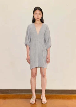 Deiji StudiosThe Thread Line Dress - Field Check -CYNTHIA ROWLEY Sales Store Deiji Studios The Thread Line Dress in Field Check 20231027191218 1