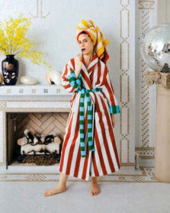 Dusen DusenField Stripe Bathrobe - Stripe