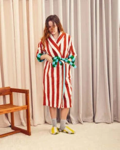 Dusen DusenField Stripe Bathrobe - Stripe -CYNTHIA ROWLEY Sales Store Dusen Dusen Field Stripe Bathrobe Stripe 20231013115918 1