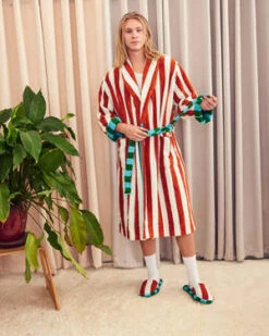 Dusen DusenField Stripe Bathrobe - Stripe -CYNTHIA ROWLEY Sales Store Dusen Dusen Field Stripe Bathrobe Stripe 20231013115919